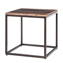 Wolf-Möbel Epoxidharz-Beistelltisch Tarnac - Harz / Metall - Grau