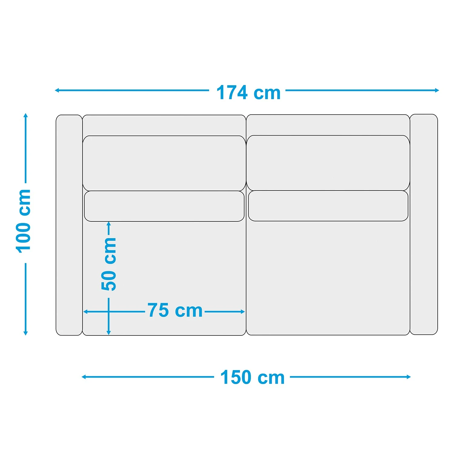 Fredriks Sofa Garlin (2,5-Sitzer) - Webstoff - Webstoff Sogol: Beige 9 Fredriks Sofa Garlin (2,5-Sitzer) - Webstoff - Webstoff Sogol: Beige – Bild 9