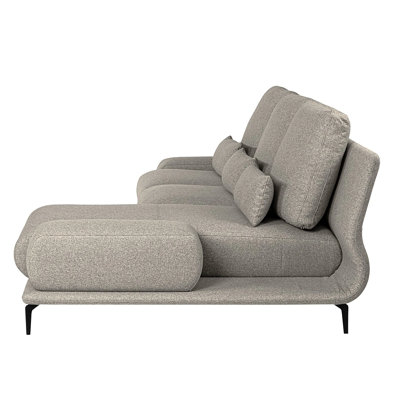 Fredriks Ecksofa Lirac - Webstoff - Webstoff Sogol: Grau - Longchair davorstehend rechts 6 Fredriks Ecksofa Lirac - Webstoff - Webstoff Sogol: Grau - Longchair davorstehend rechts – Bild 6