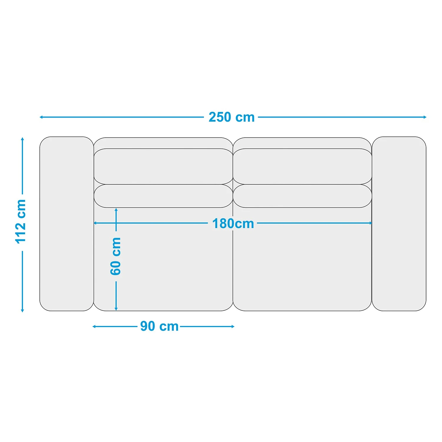 Fredriks Sofa Gurat (3-Sitzer) - Webstoff - Webstoff Sada: Beige 10 Fredriks Sofa Gurat (3-Sitzer) - Webstoff - Webstoff Sada: Beige – Bild 10