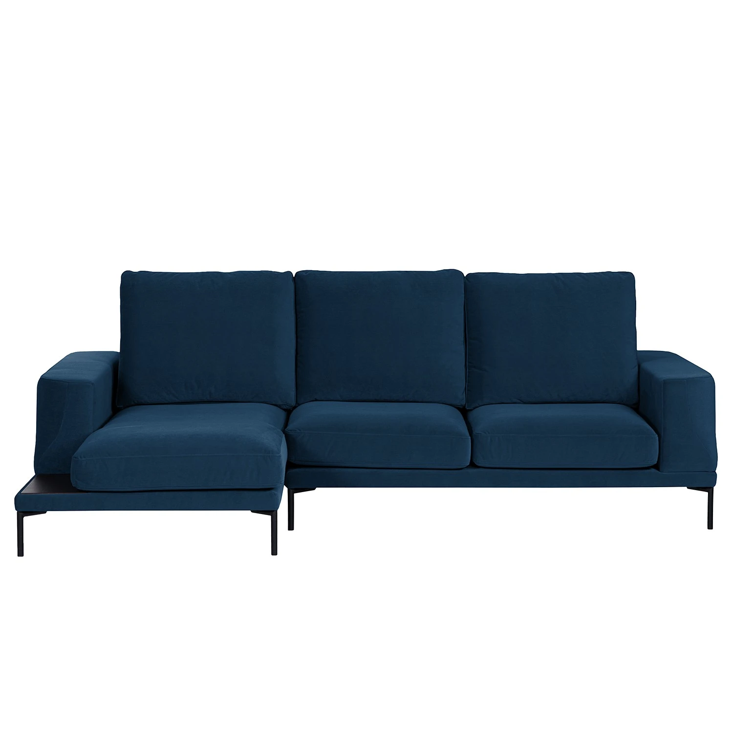 Fredriks Ecksofa Grossa - Samt - Samt Vaia: Dunkelblau - Longchair davorstehend links 2 Fredriks Ecksofa Grossa - Samt - Samt Vaia: Dunkelblau - Longchair davorstehend links – Bild 2