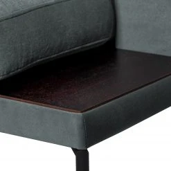 Fredriks Wohnlandschaft Grossa - Samt - Samt Vaia: Dunkelgrau - Longchair davorstehend rechts / Ottomane links -Wohnzimmermöbel boutique en ligne 1000243317 210330 18223201169 DETAILS P000000001000243317