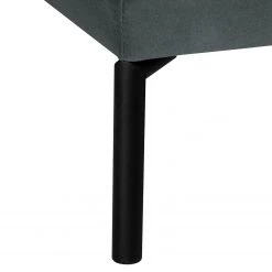 Fredriks Wohnlandschaft Grossa - Samt - Samt Vaia: Dunkelgrau - Longchair davorstehend rechts / Ottomane links -Wohnzimmermöbel boutique en ligne 1000243317 210330 18223201172 DETAILS P000000001000243317