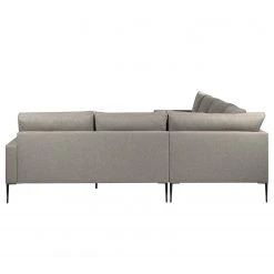 Fredriks Wohnlandschaft Garlin - Webstoff - Webstoff Sogol: Grau - Longchair davorstehend links / Ottomane rechts -Wohnzimmermöbel boutique en ligne 1000243339 210330 18225501435 DETAILS P000000001000243339