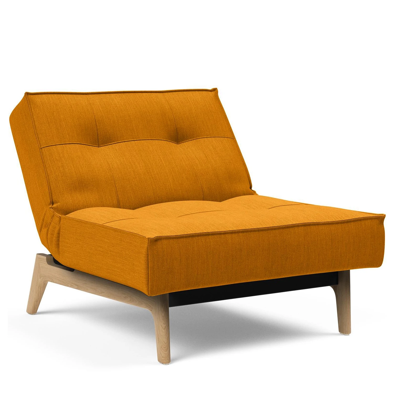 Innovation Möbel Sessel Splitback VI - Stoff Elegance: 507 Burned Curry - Eiche Hell 2 Innovation Möbel Sessel Splitback VI - Stoff Elegance: 507 Burned Curry - Eiche Hell – Bild 2