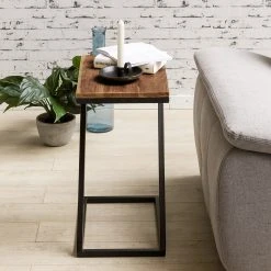 Naturoo Beistelltisch Verrieres - Sheesham massiv / Metall - Sheesham / Schwarz -Wohnzimmermöbel boutique en ligne 1000244880 210202 14584900209 MOOD DETAILS P000000001000244880 mood