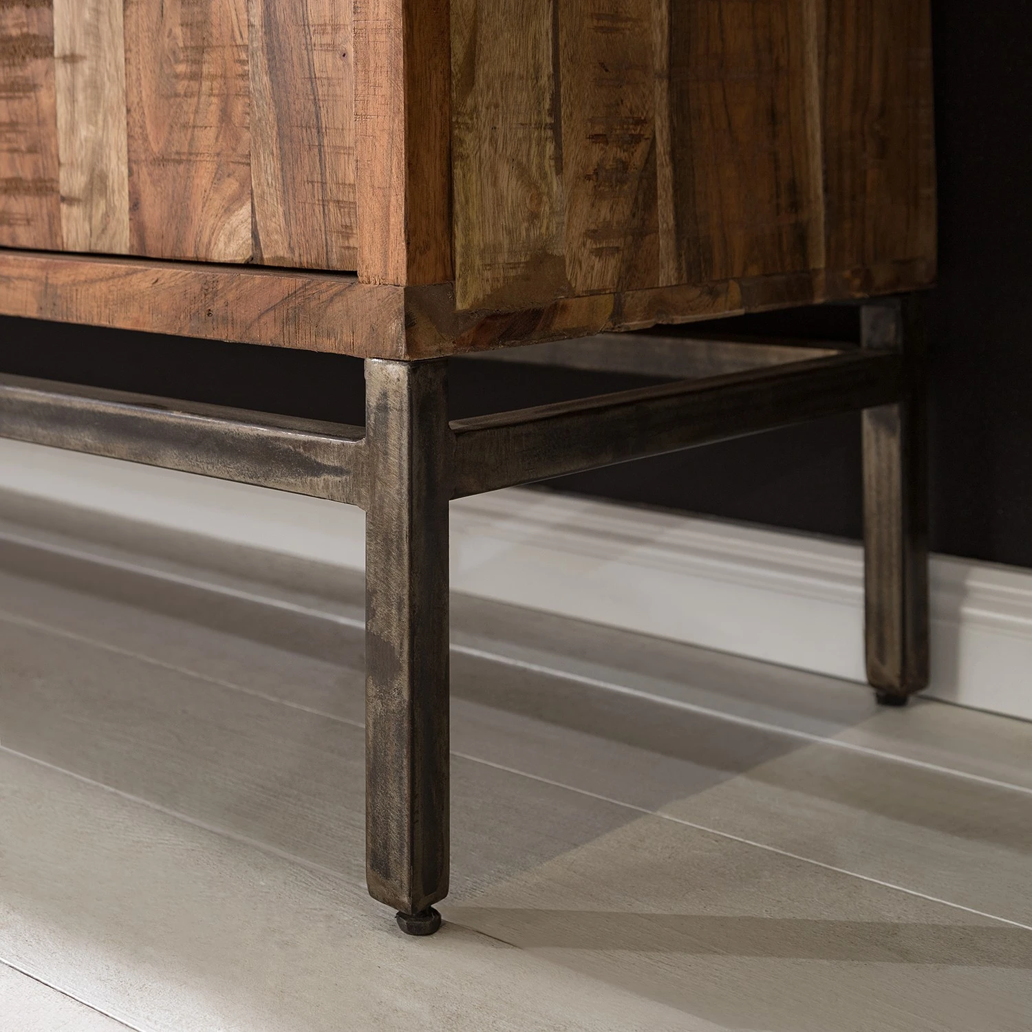 Ars manufacti Büroschrank Domme - Akazie massiv / Eisen - Akazie / Anthrazit 7 Ars manufacti Büroschrank Domme - Akazie massiv / Eisen - Akazie / Anthrazit – Bild 7