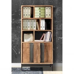 Ars manufacti Büroregal Domme - Akazie massiv / Eisen - Akazie / Anthrazit -Wohnzimmermöbel boutique en ligne 1000246832 211001 14353800038 MOOD DETAILS P000000001000246832 mood