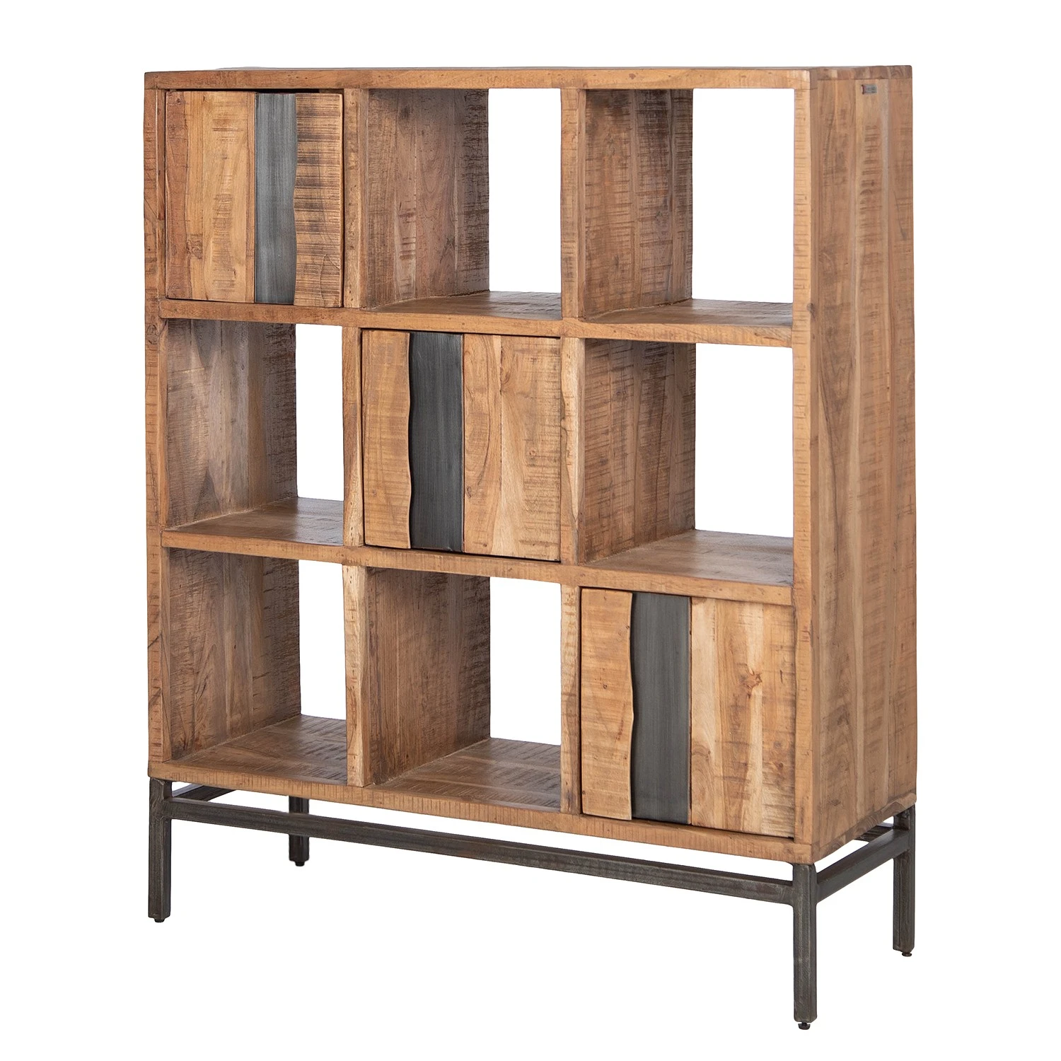 Ars manufacti Büroregal Domme II - Akazie massiv / Eisen - Akazie / Anthrazit 1 Ars manufacti Büroregal Domme II - Akazie massiv / Eisen - Akazie / Anthrazit