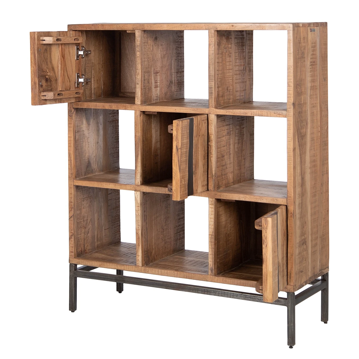 Ars manufacti Büroregal Domme II - Akazie massiv / Eisen - Akazie / Anthrazit 12 Ars manufacti Büroregal Domme II - Akazie massiv / Eisen - Akazie / Anthrazit – Bild 12