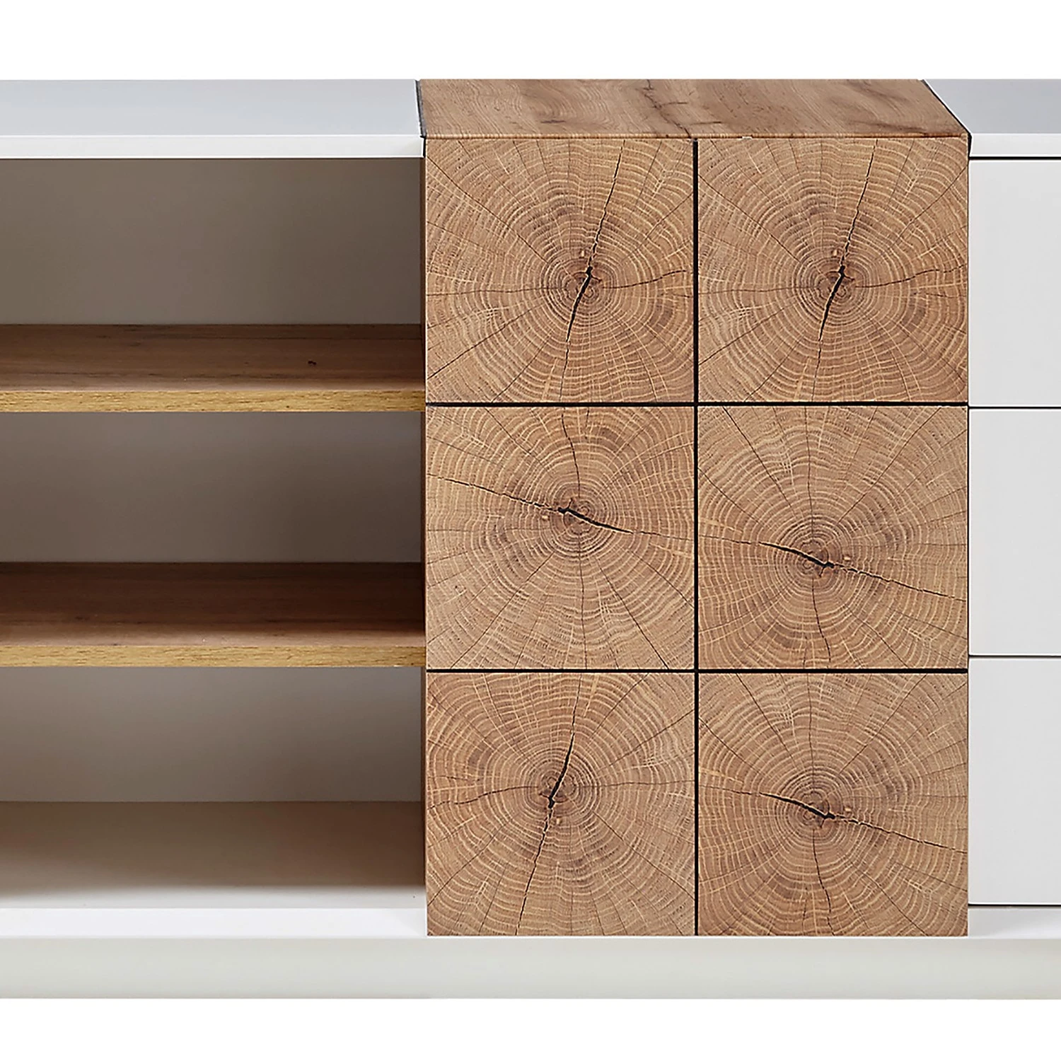 Loftscape Sideboard Crecora I - Weiß / Eiche Dekor 5 Loftscape Sideboard Crecora I - Weiß / Eiche Dekor – Bild 5