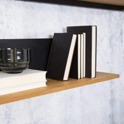 Studio Copenhagen Wandboard Flox - Echtholzfurnier - Eiche / Schwarz - Breite: 140 cm -Wohnzimmermöbel boutique en ligne 1000247893 211029 13023500044 DETAILS P000000001000247893