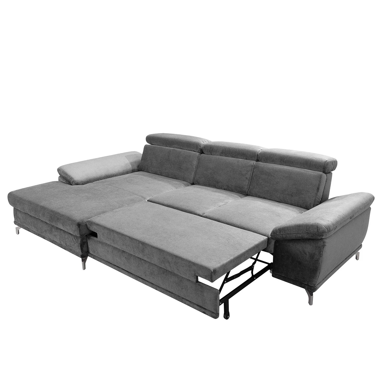 Loftscape Ecksofa Tamaris I - Cord - Cordstoff Inbal: Grau - Longchair davorstehend links - Mit Schlaffunktion 3 Loftscape Ecksofa Tamaris I - Cord - Cordstoff Inbal: Grau - Longchair davorstehend links - Mit Schlaffunktion – Bild 3