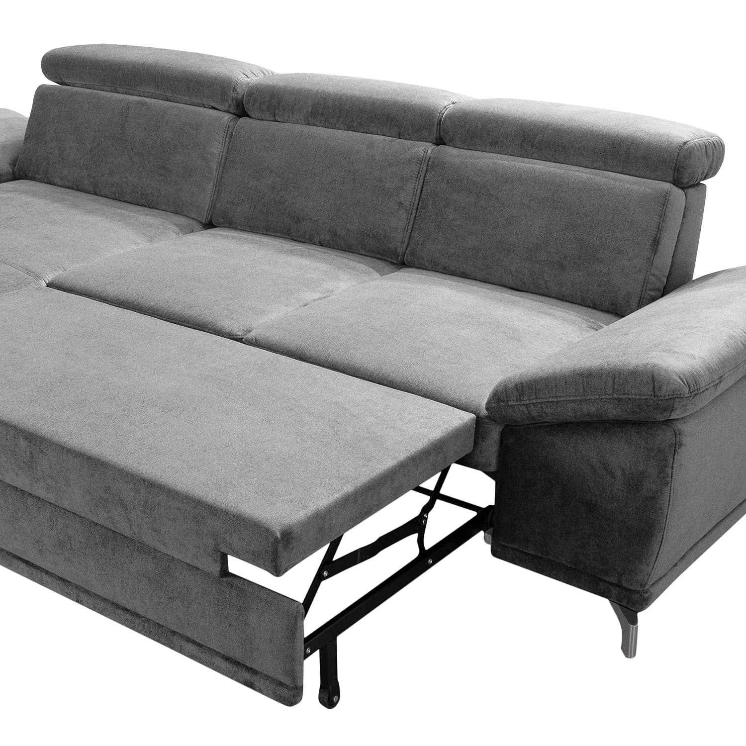 Loftscape Ecksofa Tamaris I - Cord - Cordstoff Inbal: Grau - Longchair davorstehend links - Mit Schlaffunktion 9 Loftscape Ecksofa Tamaris I - Cord - Cordstoff Inbal: Grau - Longchair davorstehend links - Mit Schlaffunktion – Bild 9