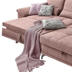 Loftscape Ecksofa Odenas - Webstoff - Webstoff Palila: Mauve - Longchair davorstehend rechts - Mit Schlaffunktion -Wohnzimmermöbel boutique en ligne 1000248827 210317 15142401906 DETAILS P000000001000248827