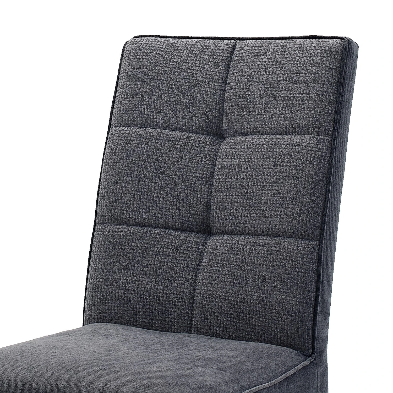 Norrwood Polsterstuhl Brachy (2er-Set) - Flachgewebe / Buche massiv - Anthrazit 4 Norrwood Polsterstuhl Brachy (2er-Set) - Flachgewebe / Buche massiv - Anthrazit – Bild 4