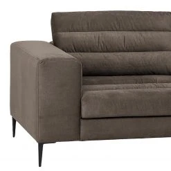 Fredriks Ecksofa Valmorel - Webstoff - Microfaser Knarik: Cappuccino - Longchair davorstehend rechts - Ohne Hocker -Wohnzimmermöbel boutique en ligne 1000249771 210415 15384400043 DETAILS P000000001000249771