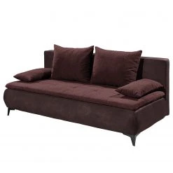 Loftscape Schlafsofa Moirax - Webstoff / Microfaser - Microfaser Salvo: Aubergine