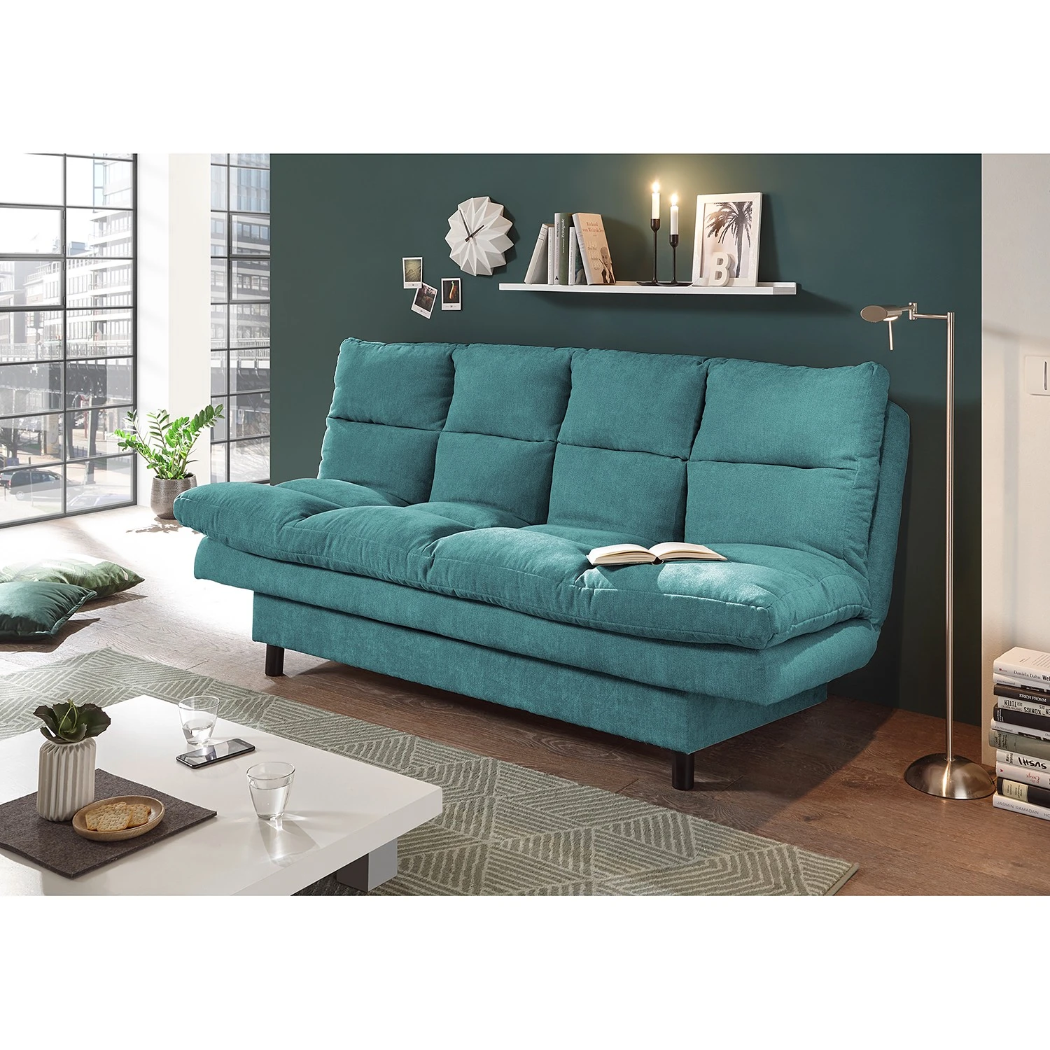 Loftscape Schlafsofa Vallenay - Microfaser - Microfaser Ranu: Denim 2 Loftscape Schlafsofa Vallenay - Microfaser - Microfaser Ranu: Denim – Bild 2