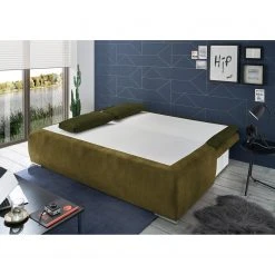 Loftscape Schlafsofa Hostens - Webstoff / Microfaser - Microfaser Salvo: Olivgrün -Wohnzimmermöbel boutique en ligne 1000250003 210318 14120700608 MOOD DETAILS P000000001000250003 mood