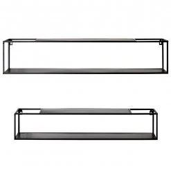 Loftscape Wandregal Lancieux II (2er-Set) - Metall - Schwarz -Wohnzimmermöbel boutique en ligne 1000252671 210325 08124500046 DETAILS P000000001000252671