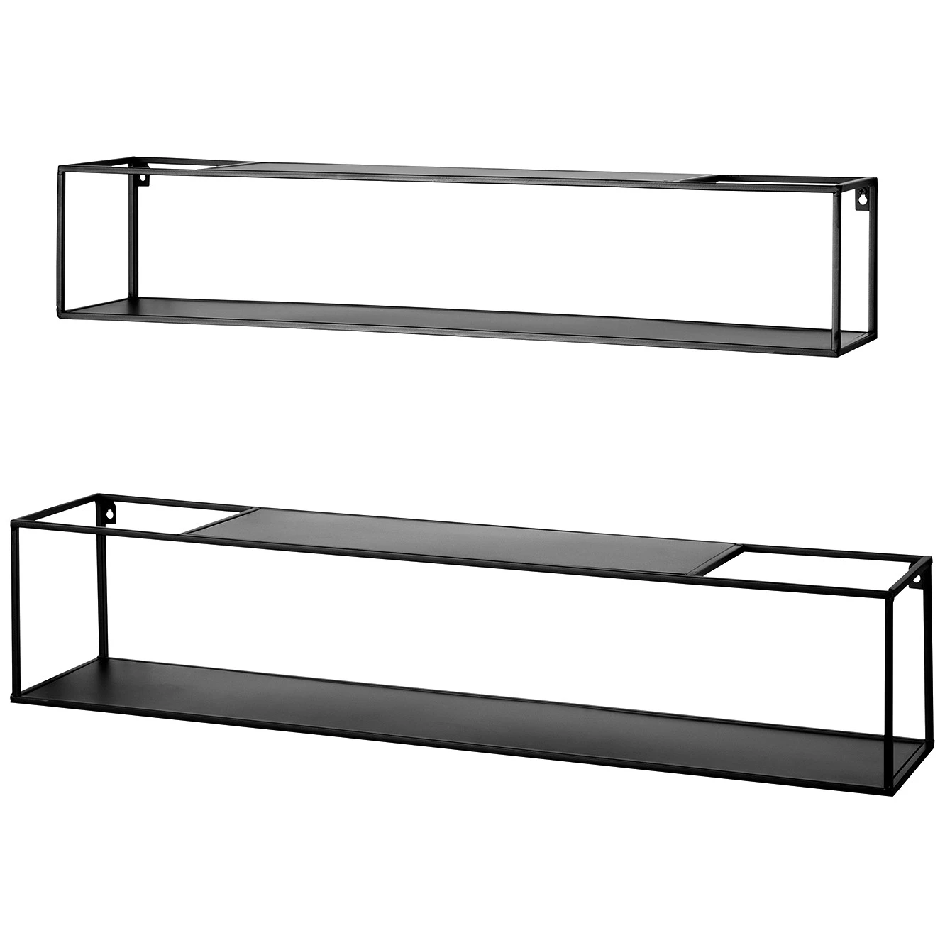 Loftscape Wandregal Lancieux I (2er-Set) - Metall - Schwarz 1 Loftscape Wandregal Lancieux I (2er-Set) - Metall - Schwarz