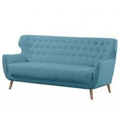 Ridgevalley Sofa Mansac (3-Sitzer) - Flachgewebe - Flachgewebe Gila: Marineblau