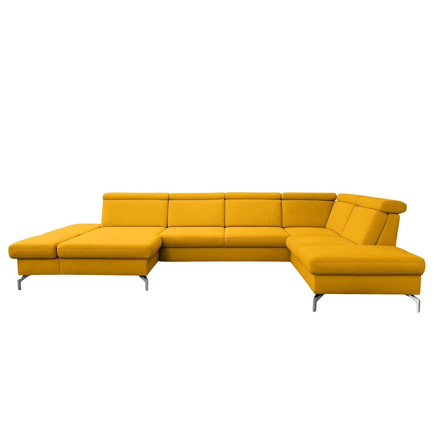 Loftscape Wohnlandschaft Ordizan - Flachgewebe - Flachgewebe Olea: Senfgelb - Longchair davorstehend links / Ottomane rechts 3 Loftscape Wohnlandschaft Ordizan - Flachgewebe - Flachgewebe Olea: Senfgelb - Longchair davorstehend links / Ottomane rechts – Bild 3