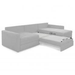 Loftscape Ecksofa Guillac - Webstoff - Webstoff Palila: Fango - Longchair davorstehend rechts - Mit Schlaffunktion 22 Loftscape Ecksofa Guillac - Webstoff - Webstoff Palila: Fango - Longchair davorstehend rechts - Mit Schlaffunktion -Wohnzimmermöbel boutique en ligne 1000253868 210419 15175601261 SKETCH DETAILS P000000001000253868 sketch