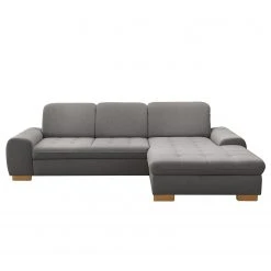 Loftscape Ecksofa Boussay - Webstoff - Webstoff Neli: Grau - Longchair davorstehend rechts - Mit Schlaffunktion -Wohnzimmermöbel boutique en ligne 1000253938 210419 15273501935 DETAILS P000000001000253938
