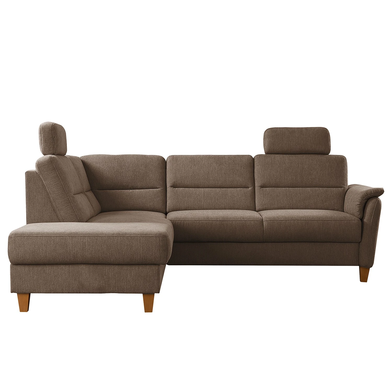 Loftscape Ecksofa Baulon II - Flachgewebe - Flachgewebe Ama: Nougat - Ottomane davorstehend links - Mit Schlaffunktion 5 Loftscape Ecksofa Baulon II - Flachgewebe - Flachgewebe Ama: Nougat - Ottomane davorstehend links - Mit Schlaffunktion – Bild 5