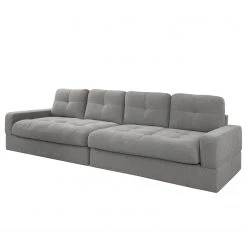 Fredriks Bigsofa Montfort - Chenille - Chenille Alix: Grau