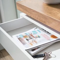 Fredriks Kommode Namona I - Inkl. Beleuchtung - Eiche Dekor / Weiß -Wohnzimmermöbel boutique en ligne 1000255076 220803 045 DETAILS P000000001000255076