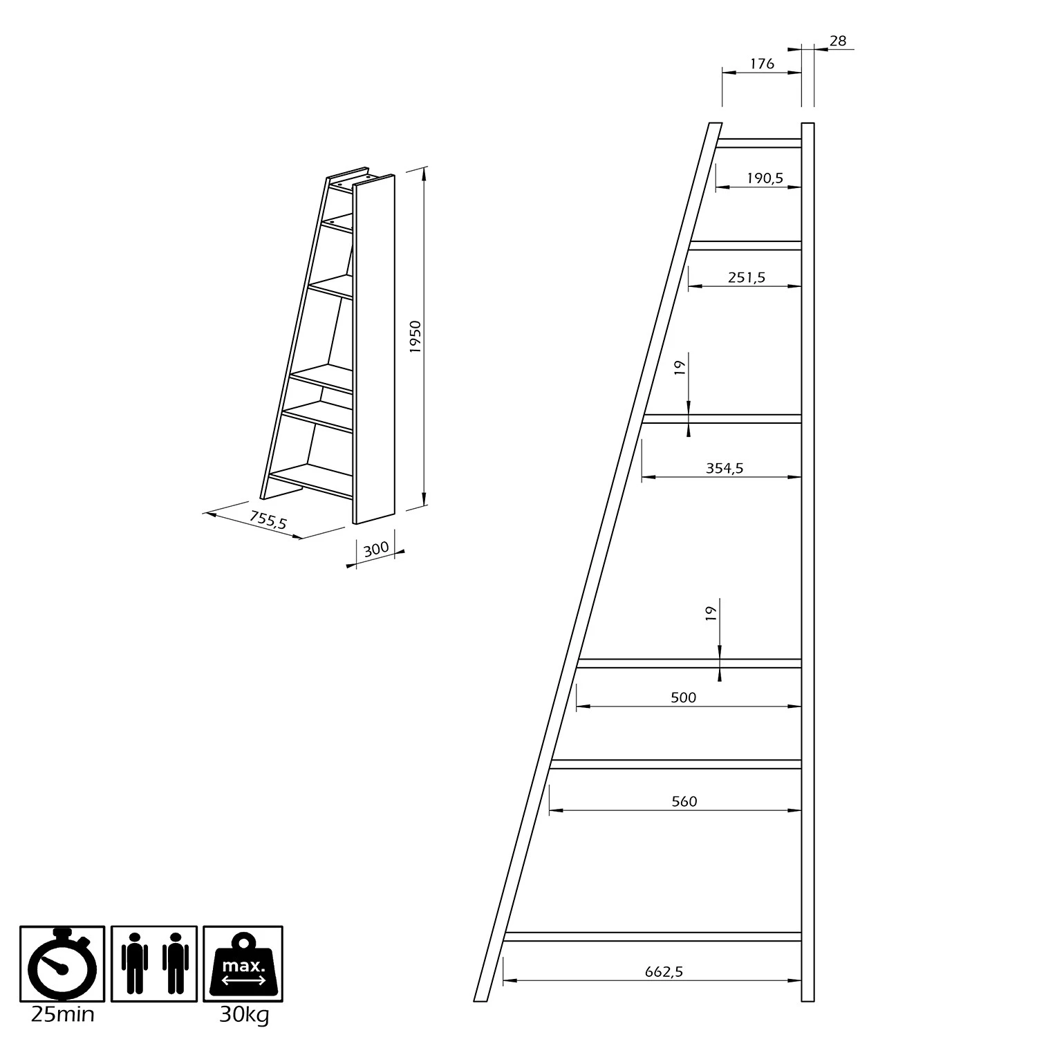 Temahome Regal Malcom VI - Schwarz 7 Temahome Regal Malcom VI - Schwarz – Bild 7