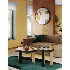 Temahome Couchtisch Bruno - Echtholzfurnier / Metall - Eiche / Schwarz -Wohnzimmermöbel boutique en ligne 1000255969 210331 14445300022 MOOD DETAILS P000000001000255969 mood