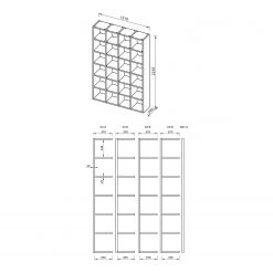 Temahome Regal Pombal II - Eiche -Wohnzimmermöbel boutique en ligne 1000255989 210331 14482300166 SKETCH DETAILS P000000001000255989 sketch