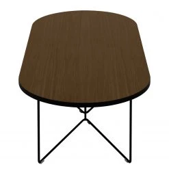 Temahome Couchtisch Oval - Echtholzfurnier / Metall - Walnuss 11 Temahome Couchtisch Oval - Echtholzfurnier / Metall - Walnuss -Wohnzimmermöbel boutique en ligne 1000256015 210331 14512700294 DETAILS P000000001000256015