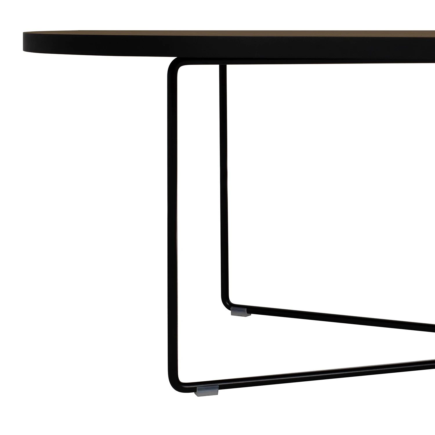 Temahome Couchtisch Oval - Echtholzfurnier / Metall - Walnuss 6 Temahome Couchtisch Oval - Echtholzfurnier / Metall - Walnuss – Bild 6