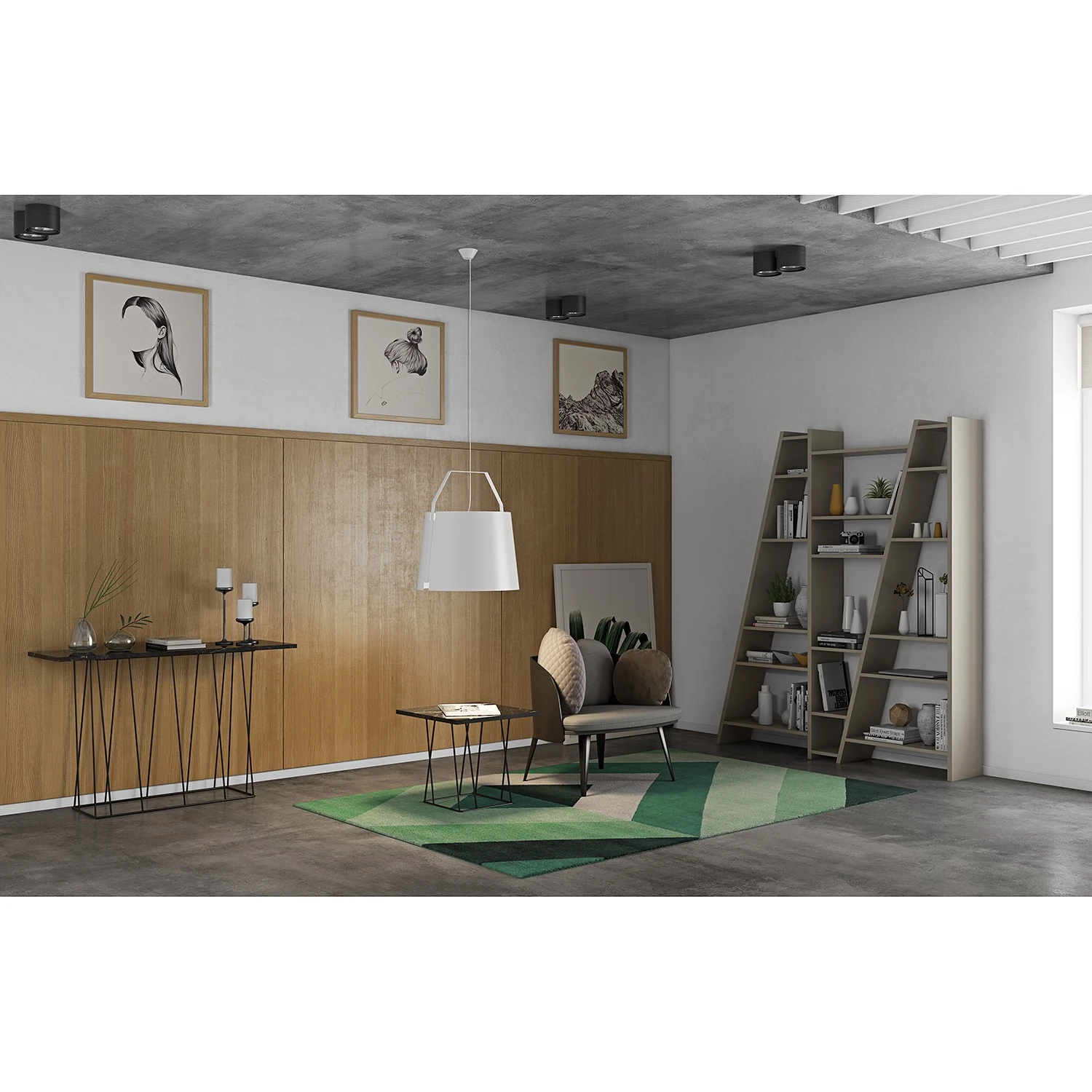 Temahome Konsolentisch Helix - Marmor / Metall - Schwarz 4 Temahome Konsolentisch Helix - Marmor / Metall - Schwarz – Bild 4