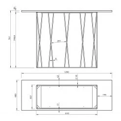 Temahome Konsolentisch Helix - Marmor / Metall - Schwarz 13 Temahome Konsolentisch Helix - Marmor / Metall - Schwarz -Wohnzimmermöbel boutique en ligne 1000256018 210331 14515100312 SKETCH DETAILS P000000001000256018 sketch