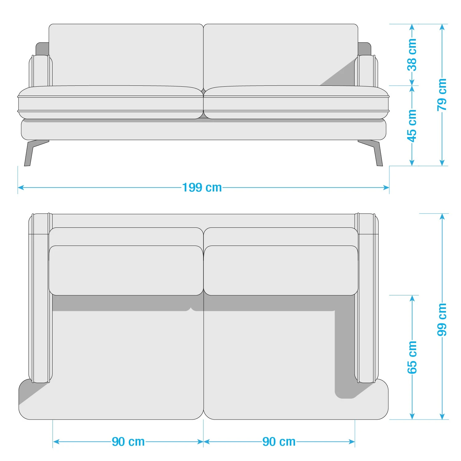 Studio Copenhagen Sofa Vieux Bourg (3-Sitzer) - Flachgewebe Nona: Grün 15 Studio Copenhagen Sofa Vieux Bourg (3-Sitzer) - Flachgewebe Nona: Grün – Bild 15
