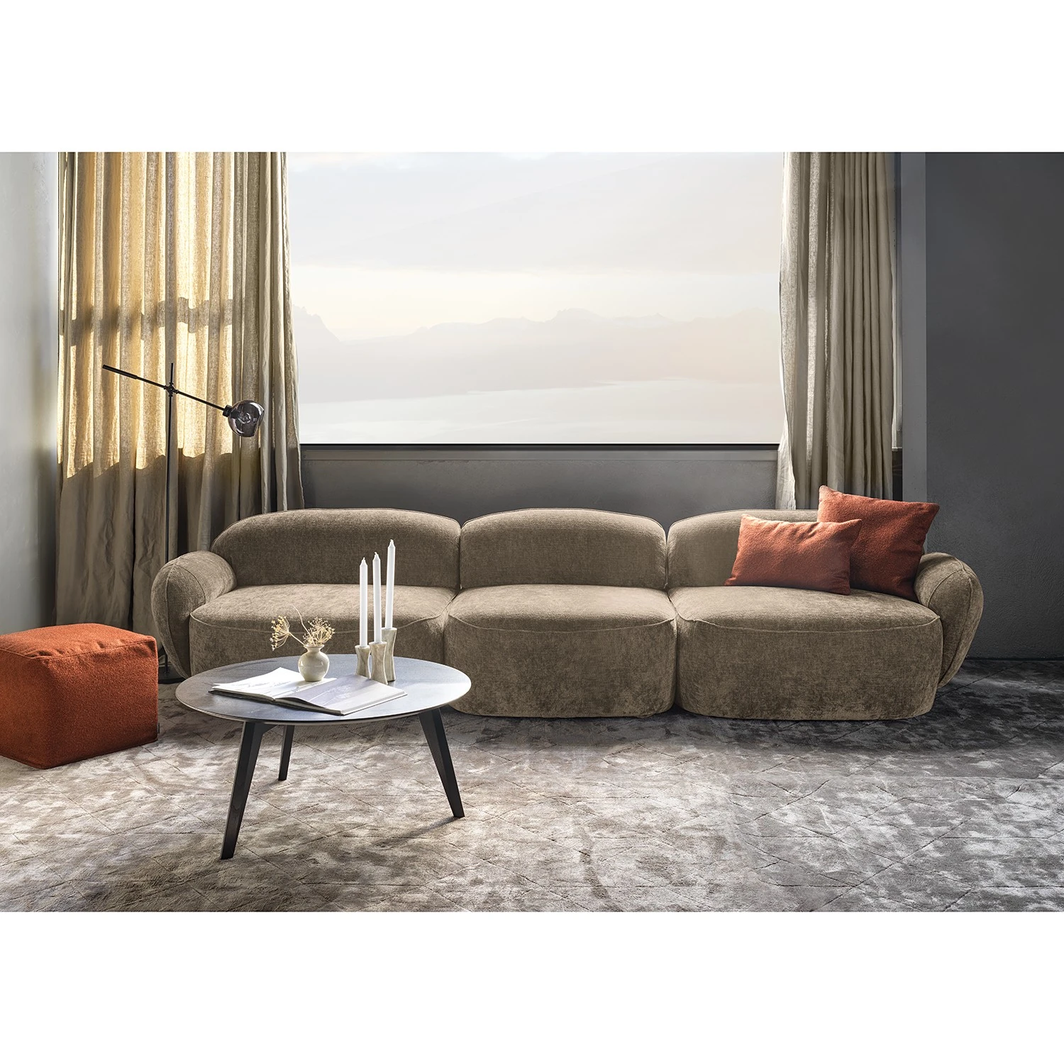 Studio Copenhagen Bigsofa Vieux Colpo - Microfaser Alana: Beige 2 Studio Copenhagen Bigsofa Vieux Colpo - Microfaser Alana: Beige – Bild 2