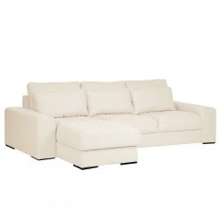 Bizzarto Ecksofa Gurabo I - Webstoff Sogol: Creme - Longchair davorstehend links - Mit Schlaffunktion -Wohnzimmermöbel boutique en ligne 1000256812 210427 09295700848 DETAILS P000000001000256812