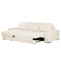 Bizzarto Ecksofa Gurabo I - Webstoff Sogol: Creme - Longchair davorstehend links - Mit Schlaffunktion -Wohnzimmermöbel boutique en ligne 1000256812 210427 09295700849 DETAILS P000000001000256812