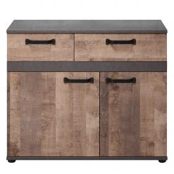 Trendteam Kommode Stripe I - Altholz Dekor / Grau -Wohnzimmermöbel boutique en ligne 1000256960 210409 12322300036 DETAILS P000000001000256960