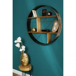 Ridgevalley Wandregal Coch - Eucalyptus teilmassiv - Eiche Dekor / Messing -Wohnzimmermöbel boutique en ligne 1000257206 210430 13011900107 MOOD DETAILS P000000001000257206 mood