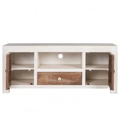 Wolf-Möbel TV-Lowboard Maison - Akazie massiv - Akazie Stone / Antik Weiß -Wohnzimmermöbel boutique en ligne 1000257236 220406 035 DETAILS P000000001000257236