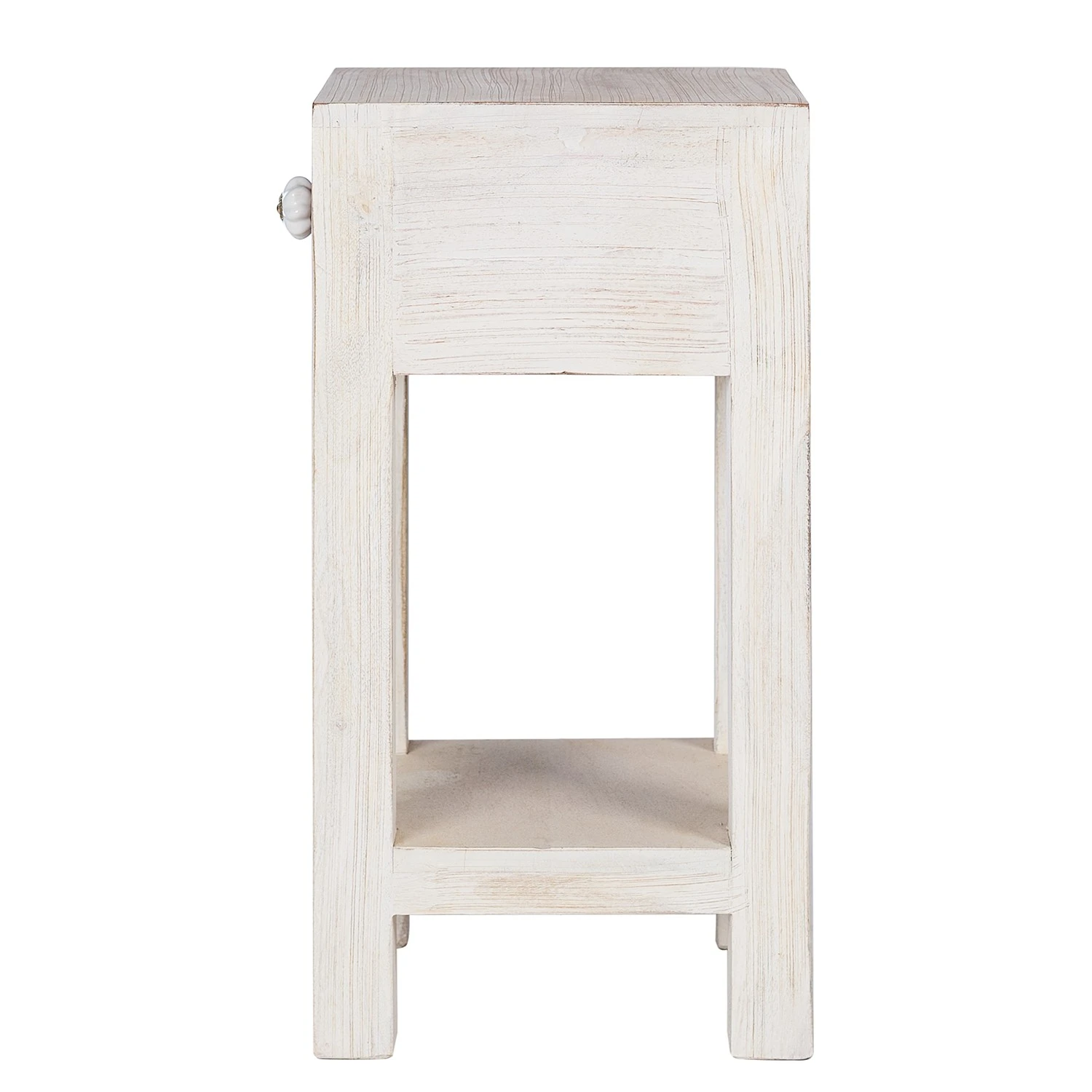 Wolf-Möbel Beistelltisch Maison - Akazie massiv - Akazie Stone / Antik Weiß - Höhe: 60 cm 4 Wolf-Möbel Beistelltisch Maison - Akazie massiv - Akazie Stone / Antik Weiß - Höhe: 60 cm – Bild 4