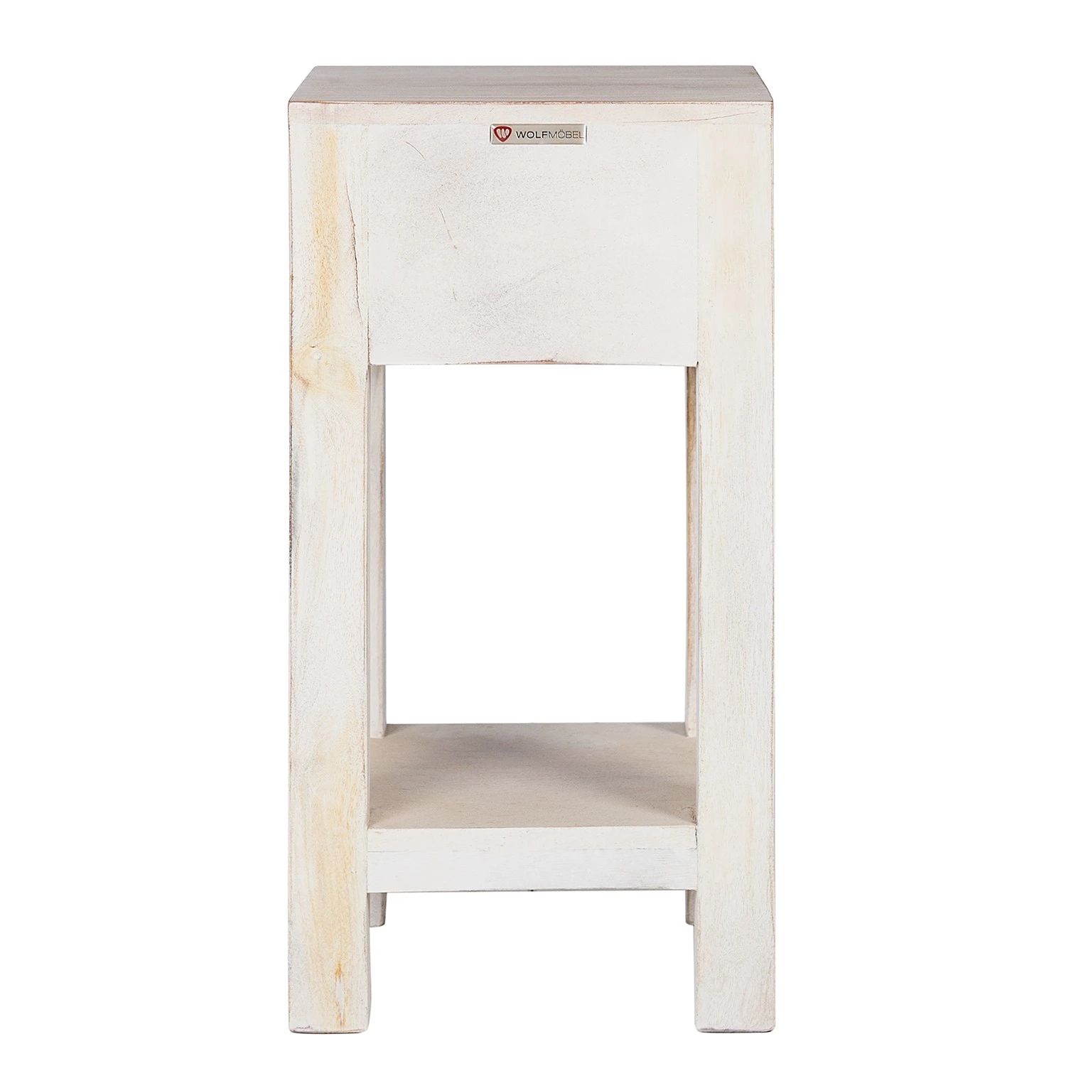 Wolf-Möbel Beistelltisch Maison - Akazie massiv - Akazie Stone / Antik Weiß - Höhe: 60 cm 5 Wolf-Möbel Beistelltisch Maison - Akazie massiv - Akazie Stone / Antik Weiß - Höhe: 60 cm – Bild 5