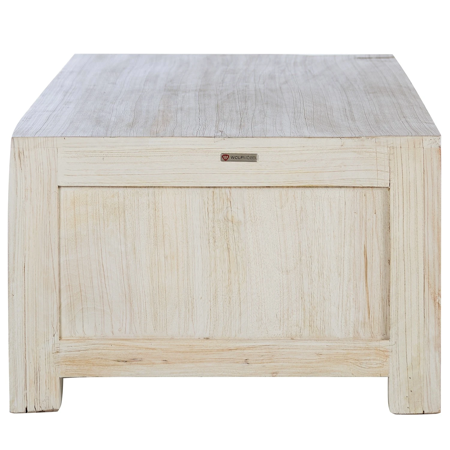 Wolf-Möbel Couchtisch Maison - Akazie massiv - Akazie Stone / Antik Weiß 4 Wolf-Möbel Couchtisch Maison - Akazie massiv - Akazie Stone / Antik Weiß – Bild 4